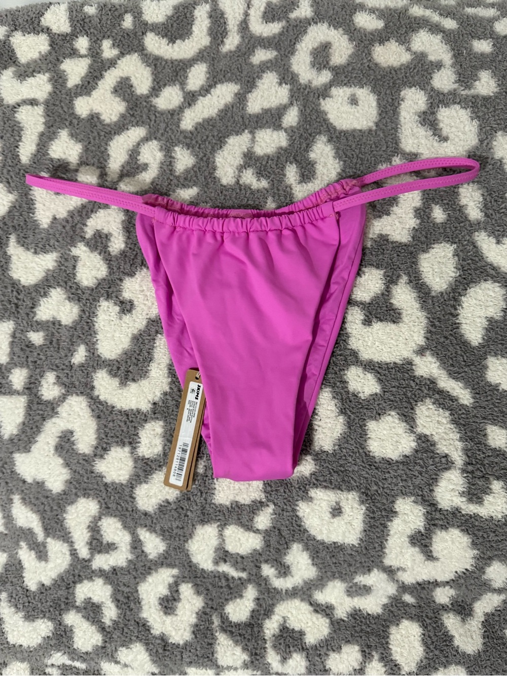 Skims Neon Orchid Bright Pink Bikini Bottom Sz Medium